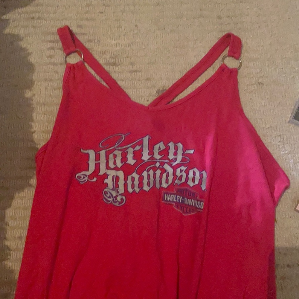 Pink Harley Davidson Tank Top